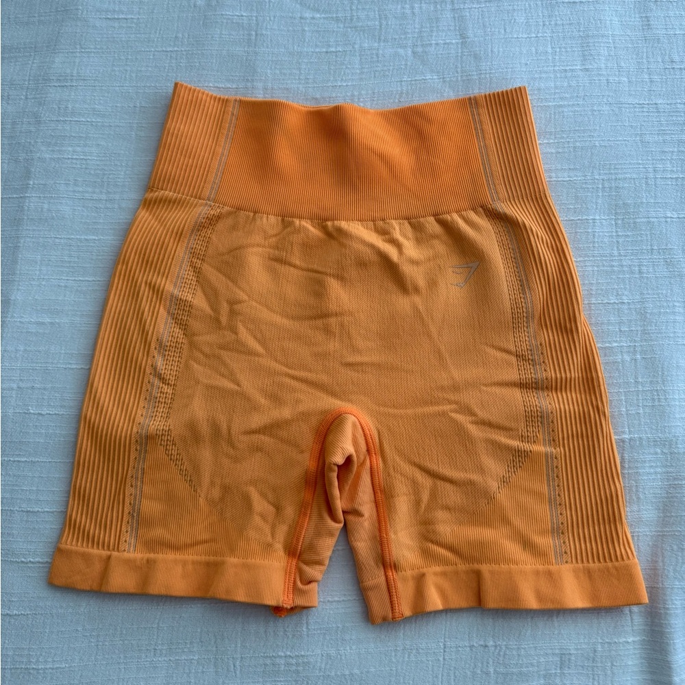 Gymshark Ultra Seamless Shorts in Orange